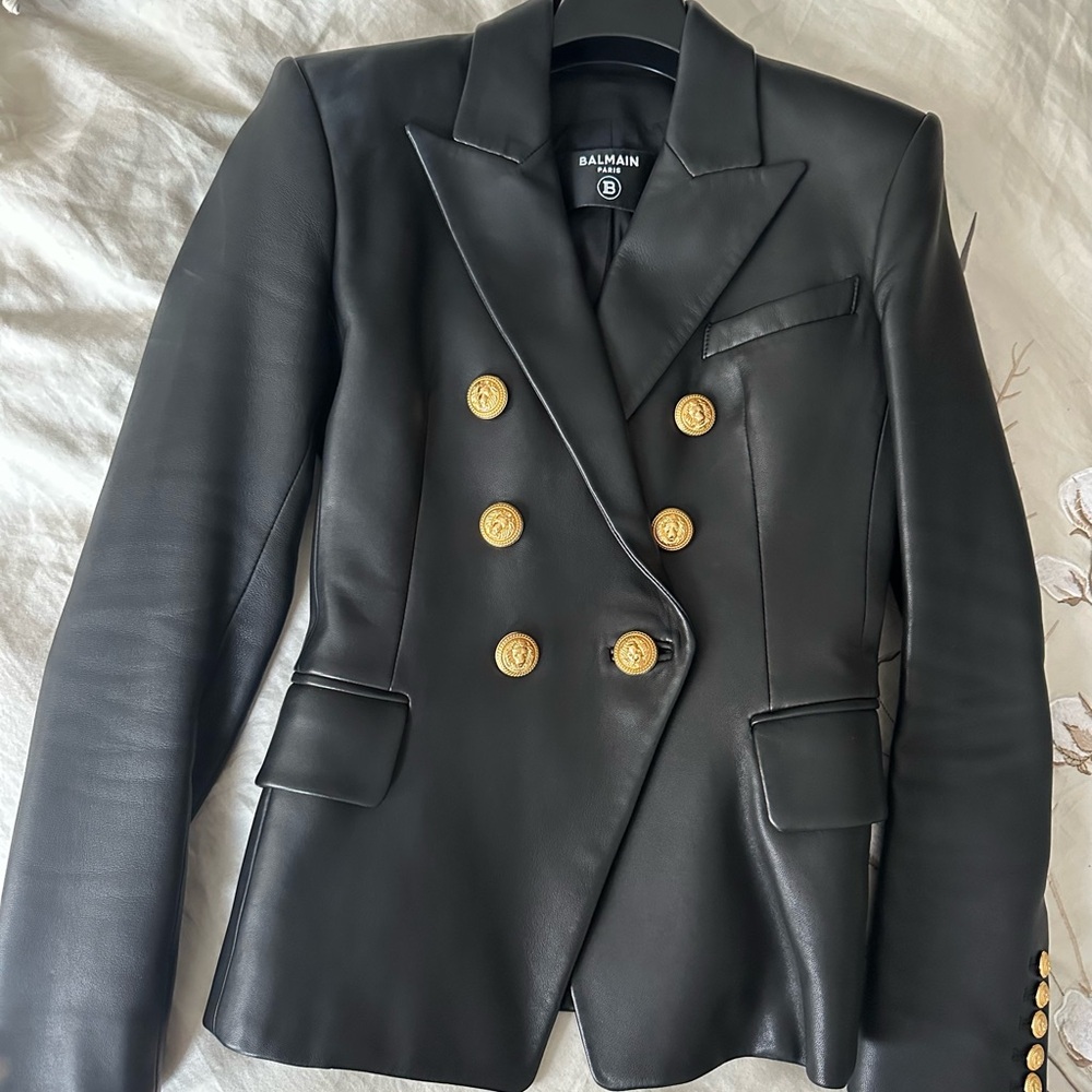 Balmain Black Blazer with Gold Buttons - Picture 2 of 9